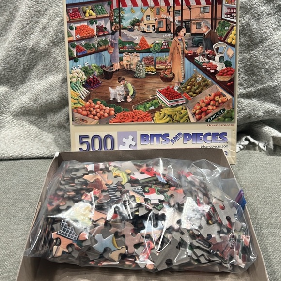đź”´3/$20đź”´BIts and Pieces jigsaw puzzle Green Grocers 500 pieces - Picture 2 of 4
